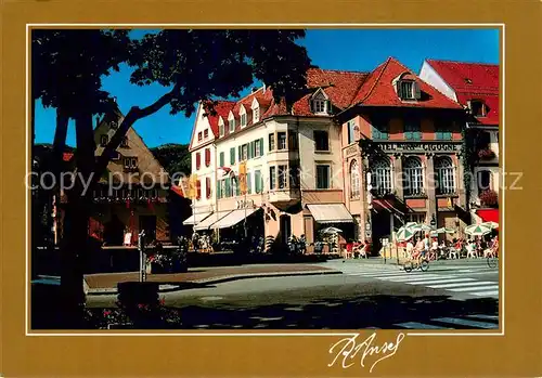 AK / Ansichtskarte Munster_Haut_Rhin_Elsass Hotel de Ville Hotel de la Cigogne Oriel Munster_Haut_Rhin_Elsass
