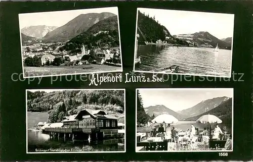 AK / Ansichtskarte Lunz_See_Niederoesterreich Grubmayr s Gastwirtschaft am Lunzer See Alpen Lunz_See_Niederoesterreich