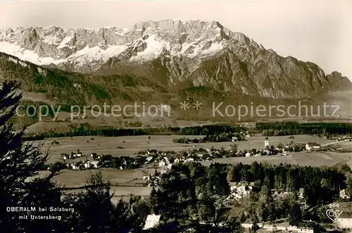 AK / Ansichtskarte Oberalm mit Untersberg Oberalm