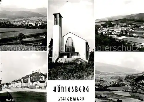AK / Ansichtskarte Hoenigsberg Teilansichten Kirche Panorama 