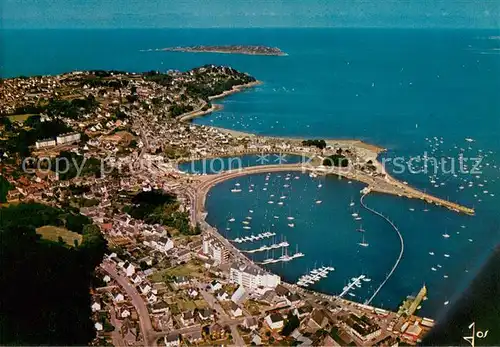 AK / Ansichtskarte Perros Guirec Vue generale aerienne sur le port Perros Guirec