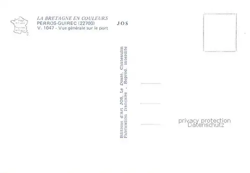 AK / Ansichtskarte Perros Guirec Vue generale aerienne sur le port Perros Guirec