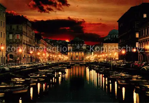 AK / Ansichtskarte Trieste Chiesa di San Antonio e Canale Trieste