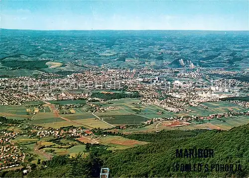 AK / Ansichtskarte Maribor_Marburg_Drau Fliegeraufnahme Maribor_Marburg_Drau