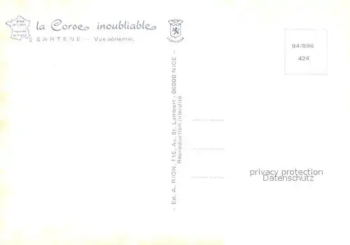 AK / Ansichtskarte Sartene Vue aerienne Sartene