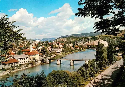 AK / Ansichtskarte Konjic Panorama Neretva Fluss Konjic