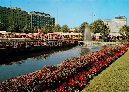 AK / Ansichtskarte Lahti Marktplatz Park Lahti
