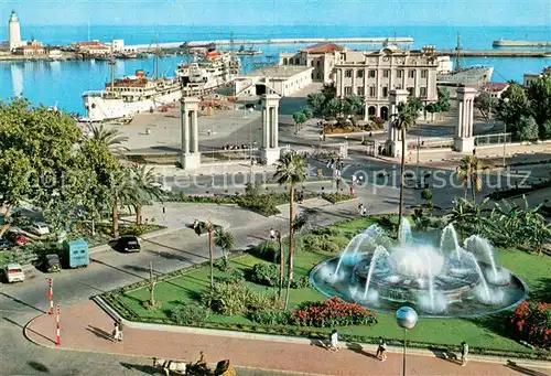 AK / Ansichtskarte Malaga_Andalucia Plaza Queipo de Llano Puerto Malaga_Andalucia