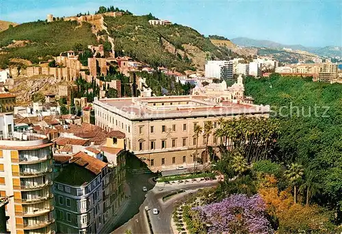 AK / Ansichtskarte Malaga_Andalucia Vista general de la Alcazaba Stadtbild mit Palast Malaga_Andalucia