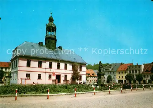 AK / Ansichtskarte Wlen_Schlesien Ratusz Rathaus Denkmal 