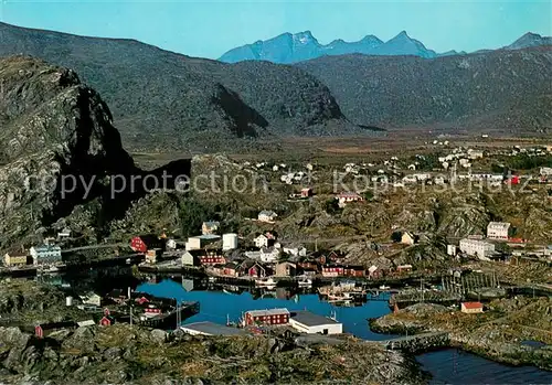 AK / Ansichtskarte Stamsund Aerial view Stamsund