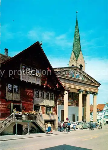 AK / Ansichtskarte Dornbirn_Vorarlberg Rotes Haus am Marktplatz Branz Karte Nr. 138 Dornbirn Vorarlberg