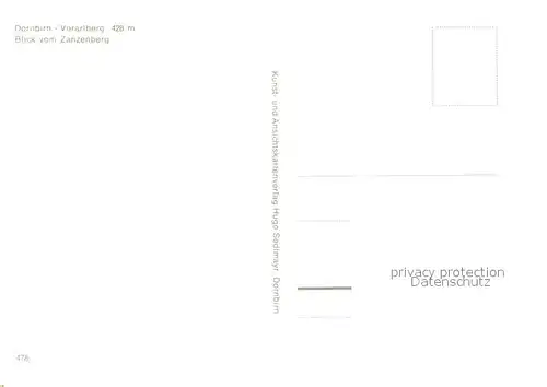 AK / Ansichtskarte Dornbirn_Vorarlberg Panorama Blick vom Zanzenberg Dornbirn Vorarlberg