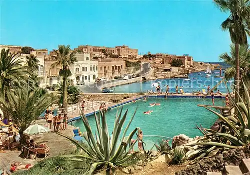 AK / Ansichtskarte Malta Villa Rosa Swimming Pool St. George s Bay Malta