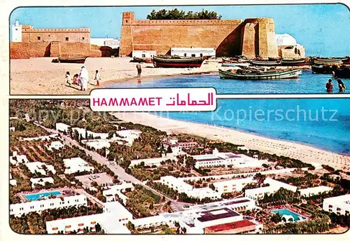 AK / Ansichtskarte Hammamet Festung Strand Hammamet