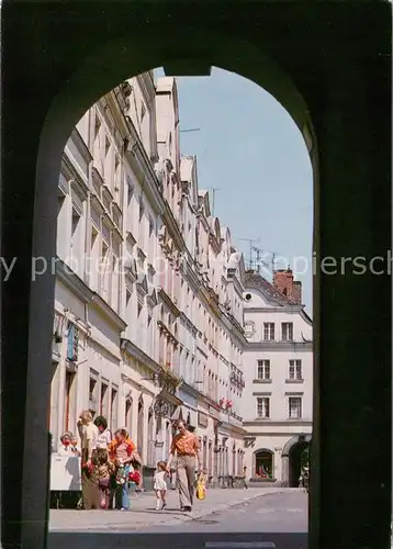 AK / Ansichtskarte Boleslawiec_Bunzlau Strassenpartie Boleslawiec_Bunzlau