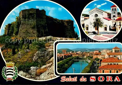 AK / Ansichtskarte Sora_Italia Festung Teilansichten 