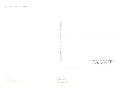 AK / Ansichtskarte Kiruna Kiirunavaara Kiruna
