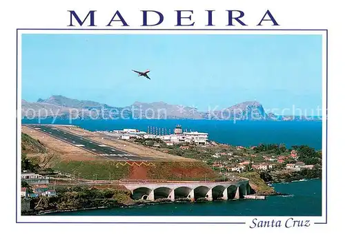 AK / Ansichtskarte Santa_Cruz_Madeira Fliegeraufnahme Santa_Cruz_Madeira