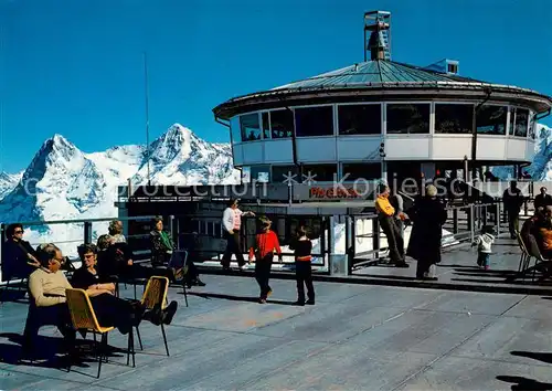 AK / Ansichtskarte Schilthorn_Loetschental Piz Gloria Drehrestaurant Eiger Moench Schilthorn Loetschental