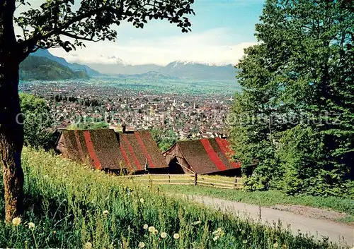 AK / Ansichtskarte Dornbirn_Vorarlberg Panorama mit Schweizer Bergen Dornbirn Vorarlberg