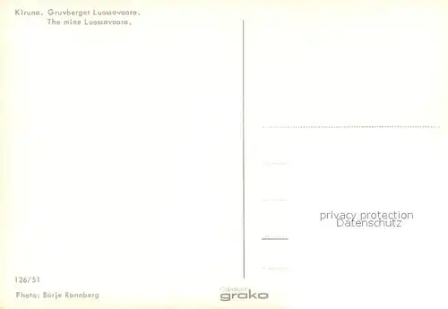 AK / Ansichtskarte Kiruna Gruvberger Luossavaara Kiruna