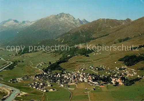AK / Ansichtskarte Zuoz_GR Fliegeraufnahme Zuoz_GR