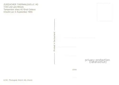 AK / Ansichtskarte Zurzach Thermalquelle  Zurzach