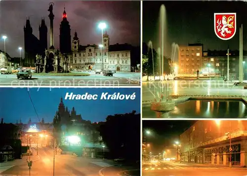 AK / Ansichtskarte Hradec_Kralove_Kralovehradecko Labe a Orlice Historicke jadro mesta stavebnimi objekty je vyznamnou pamatkovou rezervaci 