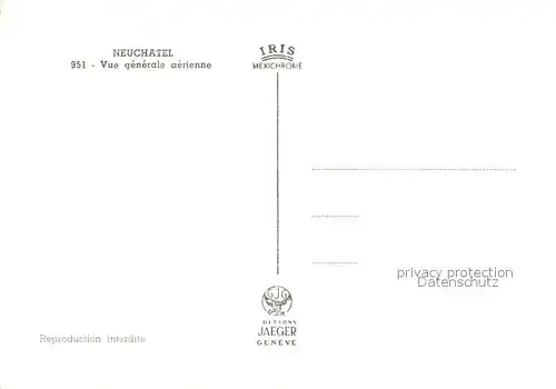 AK / Ansichtskarte Neuchatel_NE Vue generale aerienne Neuchatel NE