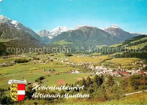 AK / Ansichtskarte Koetschach Mauthen_Kaernten mit Polinik Cellonkofel und Kellerwand Koetschach Mauthen Kaernten