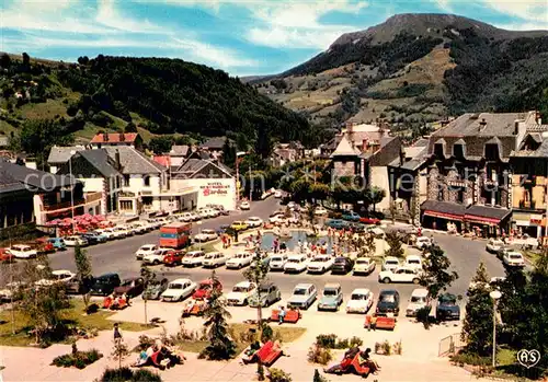 AK / Ansichtskarte Le_Mont Dore_Puy_de_Dome La Place de la Poste et le bassin Le_Mont Dore_Puy_de_Dome