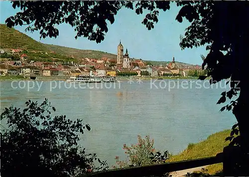 AK / Ansichtskarte Stein_Donau Blick ueber die Donau Stein Donau