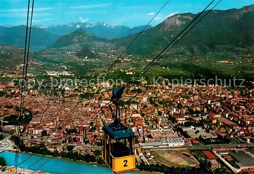 AK / Ansichtskarte Trento Bergbahn Panorama Blick ins Tal Alpen Trento