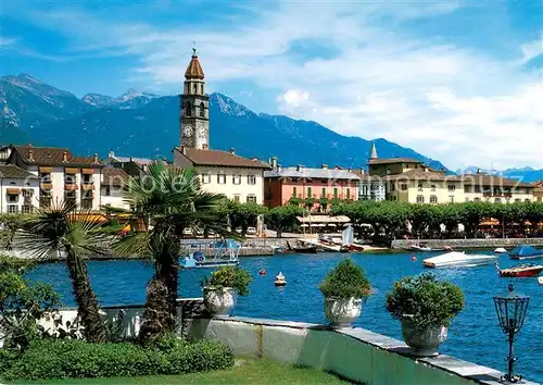 AK / Ansichtskarte Ascona_Lago_Maggiore Partie am Hafen Ascona_Lago_Maggiore