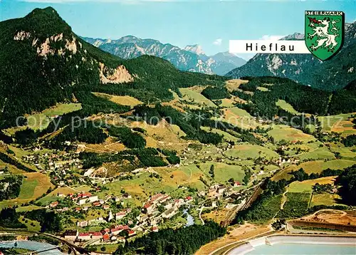 AK / Ansichtskarte Hieflau Gesaeuse Alpen Fliegeraufnahme Hieflau