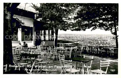 AK / Ansichtskarte Perchtoldsdorf Restaurant Karl Winkler am Parapluiberg Perchtoldsdorf