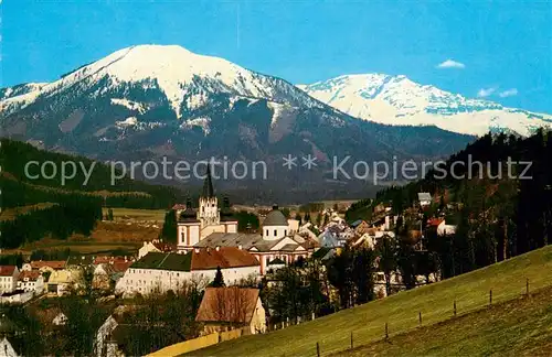 AK / Ansichtskarte Mariazell_Steiermark mit Gemeindealpe und oetscher Mariazell_Steiermark