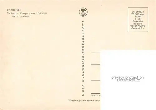 AK / Ansichtskarte Zgorzelec Technikum Energetyczne i Gornicze Zgorzelec