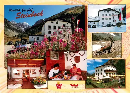 AK / Ansichtskarte Mittelberg_Kleinwalsertal Berghof Steinbock Gastraeume Steinbock Mittelberg_Kleinwalsertal