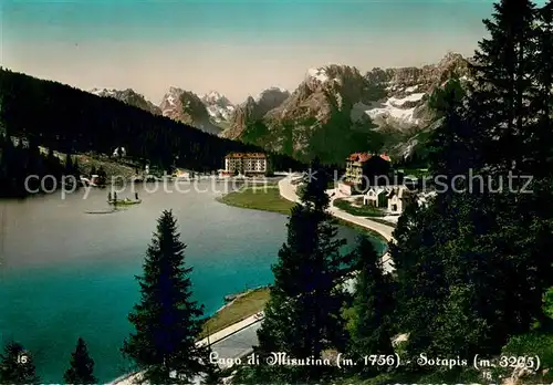 AK / Ansichtskarte Sorapiss Lago di Misurina Sorapis Sorapiss