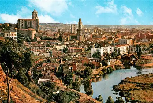 AK / Ansichtskarte Gerona Vista general Catedral u San Felix Gerona