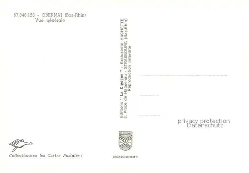 AK / Ansichtskarte Obernai_Bas_Rhin Vue generale Obernai_Bas_Rhin