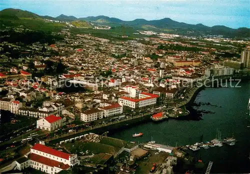 AK / Ansichtskarte Acores Ponta Delgada Fliegeraufnahme Acores