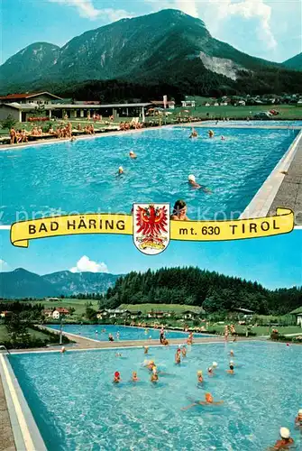 AK / Ansichtskarte Bad_Haering_Tirol Freischwimmbad Bad_Haering_Tirol