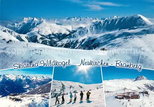 AK / Ansichtskarte Neukirchen_Grossvenediger Skiarena Wildkogel Bramberg Teilansichten Neukirchen Grossvenediger
