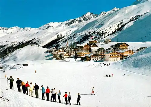 AK / Ansichtskarte Obergurgl_Soelden_Tirol Panorama Skikurs Obergurgl_Soelden_Tirol
