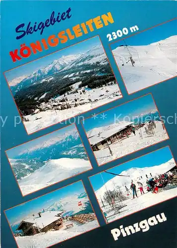 AK / Ansichtskarte Koenigsleiten Panorama Teilansichten Gasthaus Skipiste Koenigsleiten