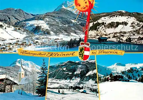 AK / Ansichtskarte Kleinarl Panorama Kirche Kleinarler Huette Kleinarl