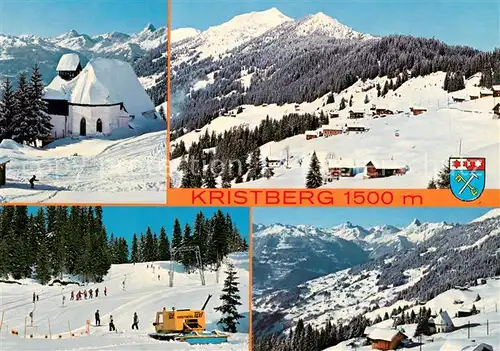 AK / Ansichtskarte Kristberg Sonnenterrasse Panorama Skigebiet Kristberg